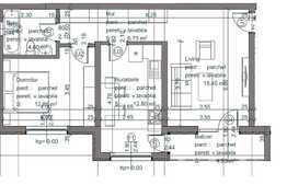 Apartament cu 2 camere, 55.45 mp, parcare exterioara!