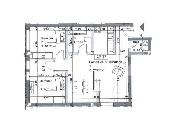 Apartament de vânzare 3 camere Turnisor - 65482AV | BLITZ Sibiu | Poza1
