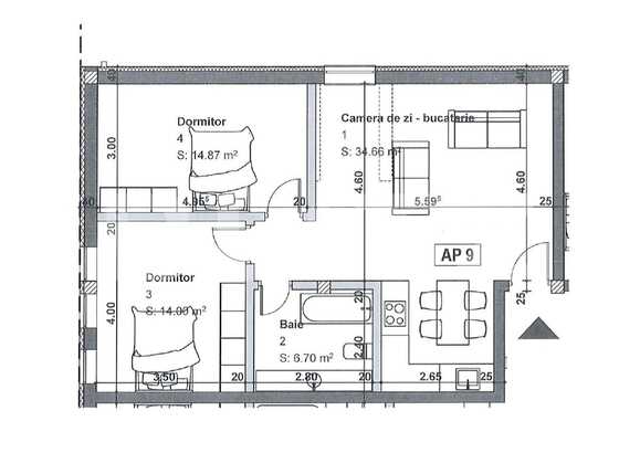Apartament de vânzare 3 camere Turnisor - 65484AV | BLITZ Sibiu | Poza1
