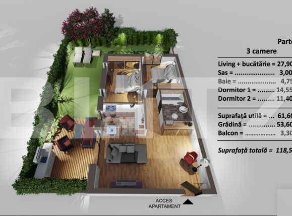 Apartament de vânzare 3 camere Turnisor - 66681AV | BLITZ Sibiu | Poza1