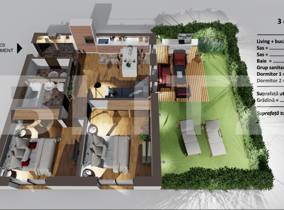 Apartament de vânzare 3 camere Turnisor - 66685AV | BLITZ Sibiu | Poza1