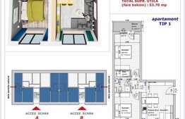 Apartament cu 3 camere si gradina de 73 mp, Selimbar