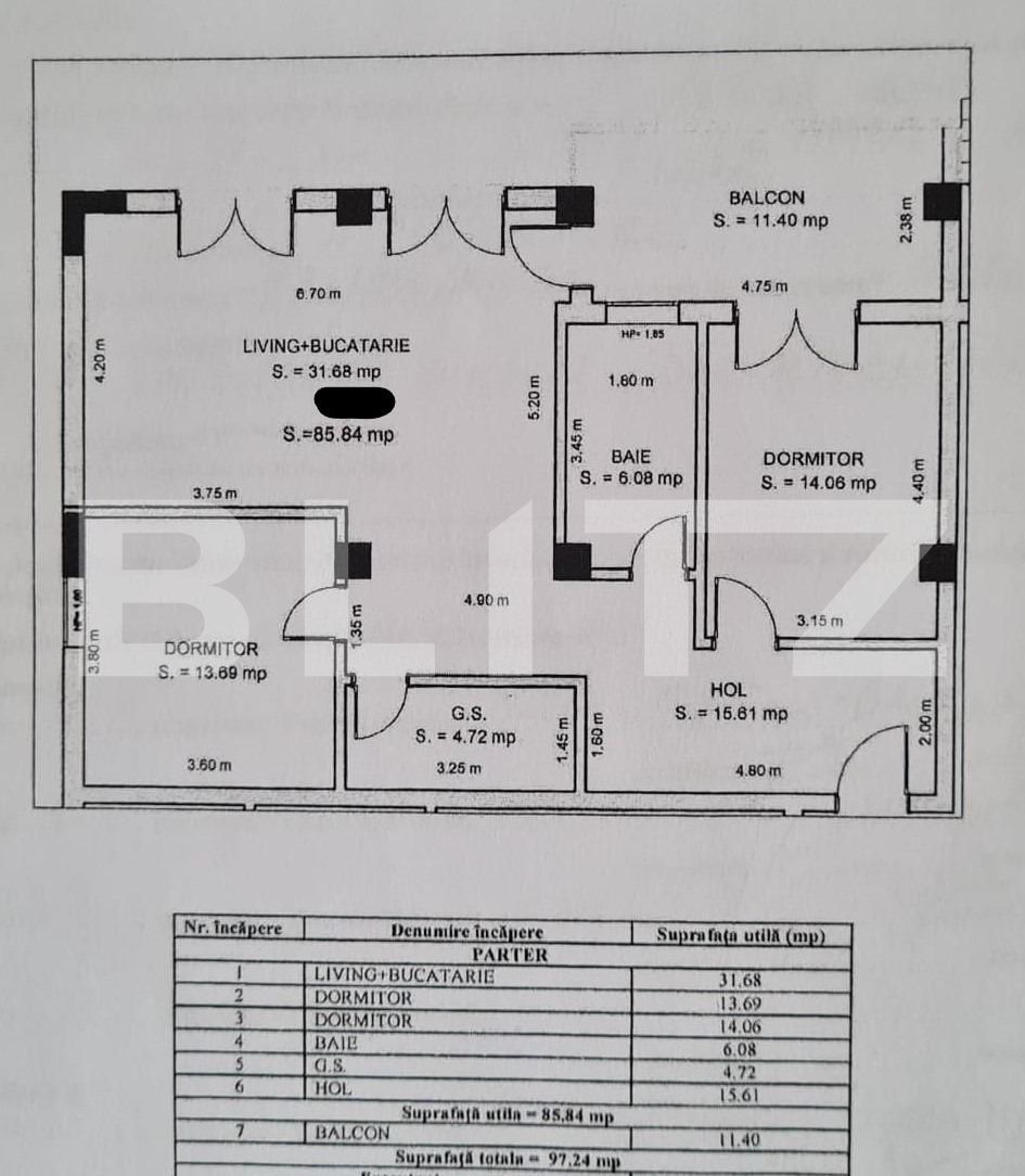 Apartament de vânzare 3 camere Lazaret - 82132AV | BLITZ Sibiu | Poza9