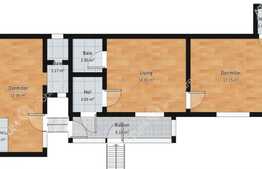 Imobil compus din doua unitati locative: apartament cu 2 camere si 1 garsoniera, in zona Istorica Sibiu