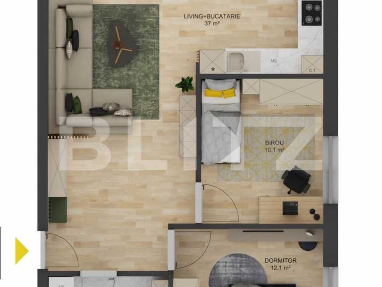 Apartament de vânzare 3 camere Hipodrom 3 - 88251AV | BLITZ Sibiu | Poza1