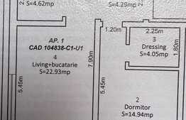 Apartament 2 camere, 50 mp, decomandat, loc de parcare, zona Lake Residence