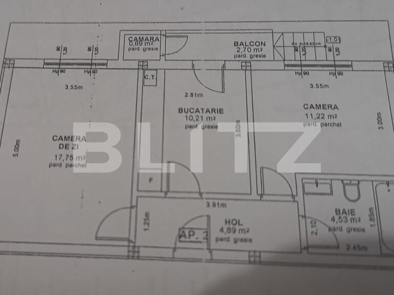 Apartament de vânzare 2 camere Calea Cisnadiei - Arhitectilor - 96253AV | BLITZ Sibiu | Poza1