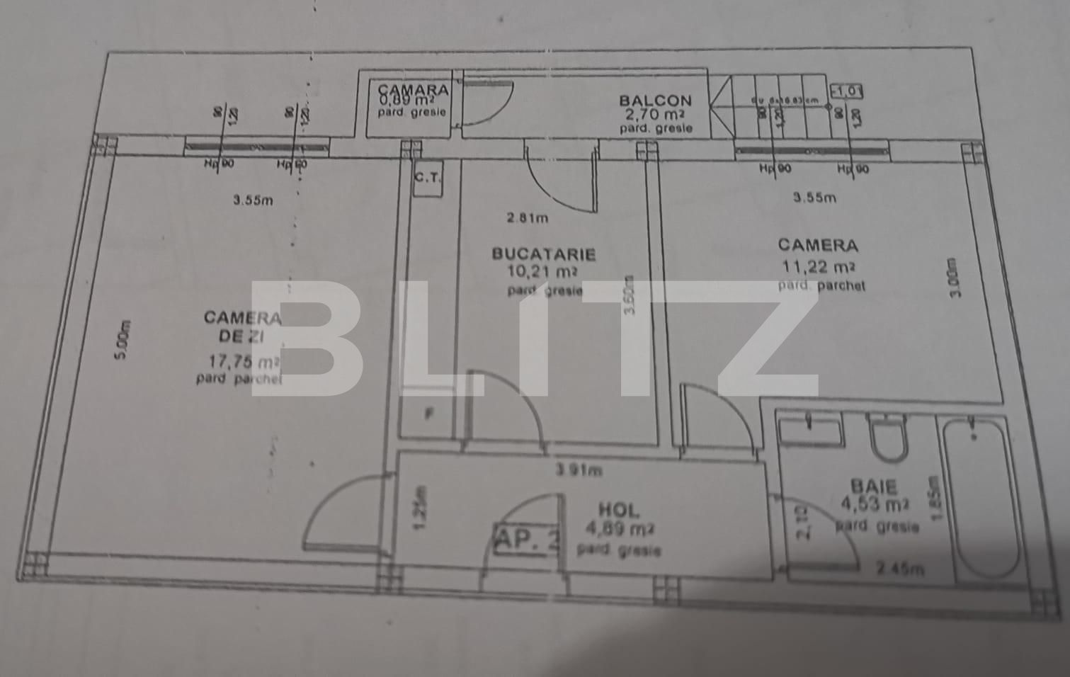 Apartament de vânzare 2 camere Calea Cisnadiei - Arhitectilor - 96253AV | BLITZ Sibiu | Poza1