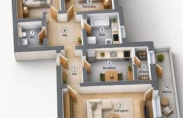 Apartament cu 3 camere, 2 băi, balcon și garaj | La roșu sau la cheie, alegi tu!