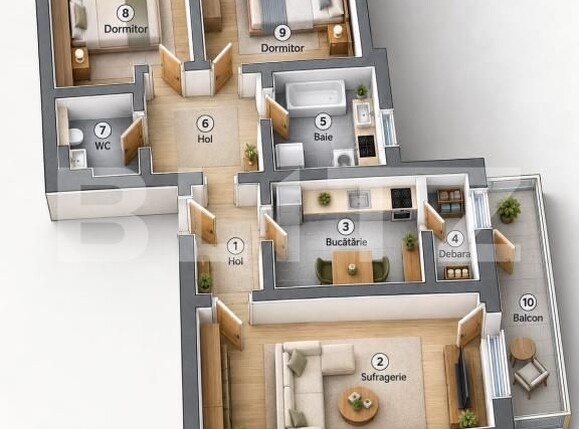 Apartament de vânzare 3 camere Central - 209749AV | BLITZ Slatina | Poza2