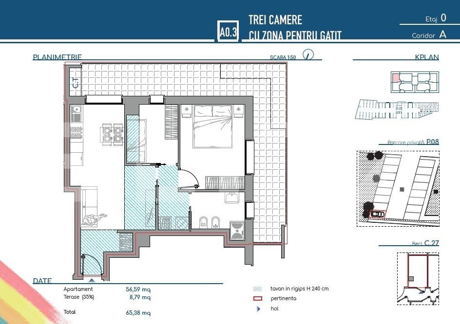 Apartament de vânzare 3 camere George Enescu - 100517AV | BLITZ Suceava | Poza2