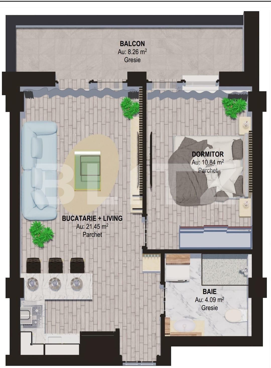 Apartament de vânzare 2 camere Burdujeni - 108005AV | BLITZ Suceava | Poza2