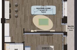 Apartament 2 camere, 42 mp, zona Torino- Burdujeni