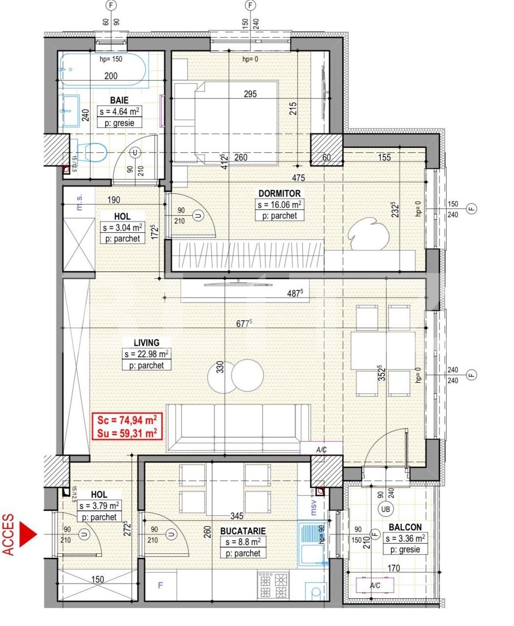 Apartament de vânzare 2 camere Central - 110184AV | BLITZ Suceava | Poza2
