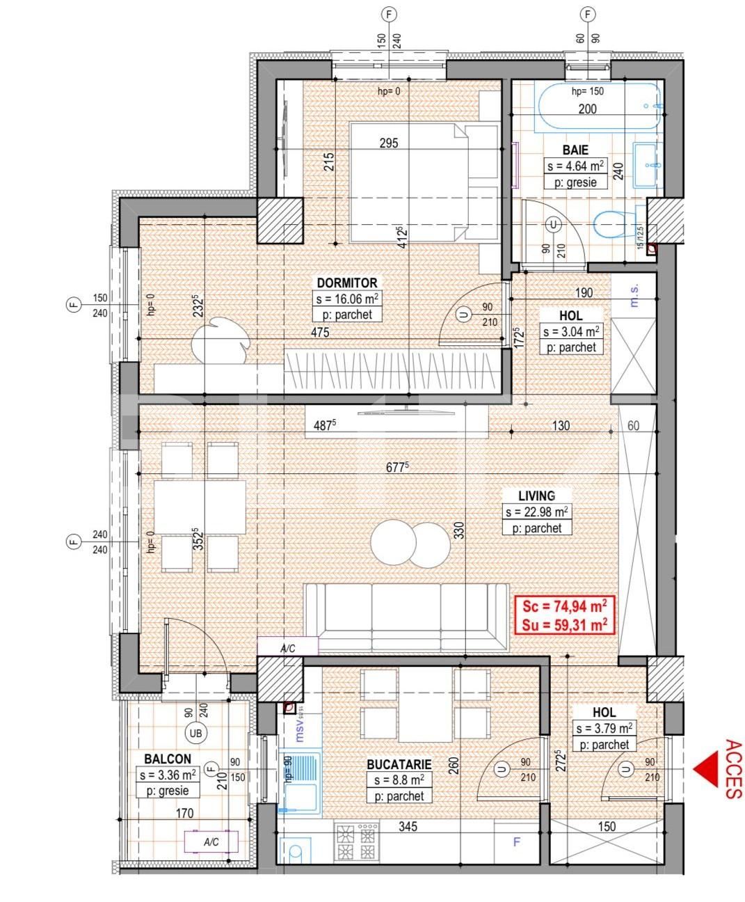 Apartament de vânzare 2 camere Central - 110184AV | BLITZ Suceava | Poza3