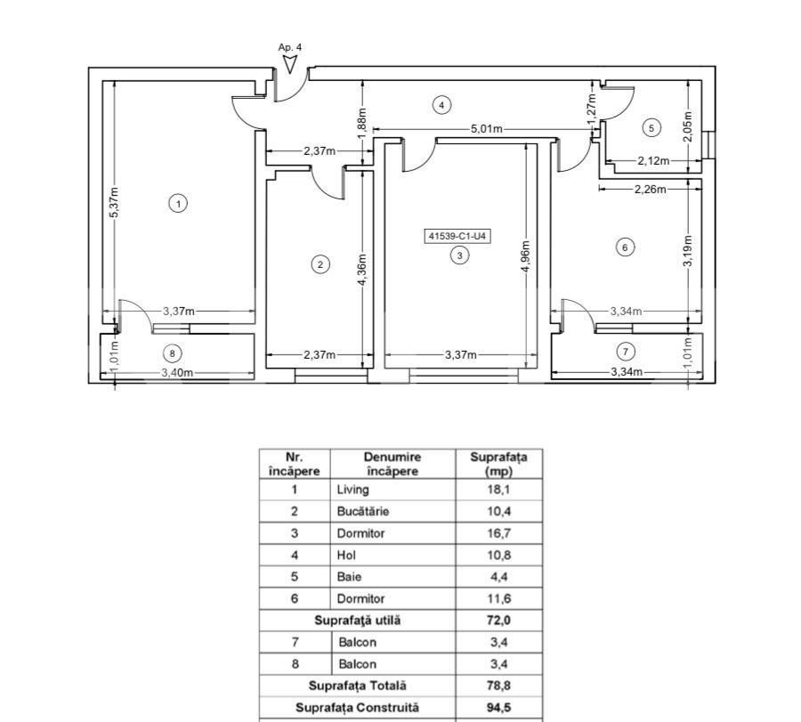 Apartament de vânzare 3 camere Ipotesti - 111305AV | BLITZ Suceava | Poza1