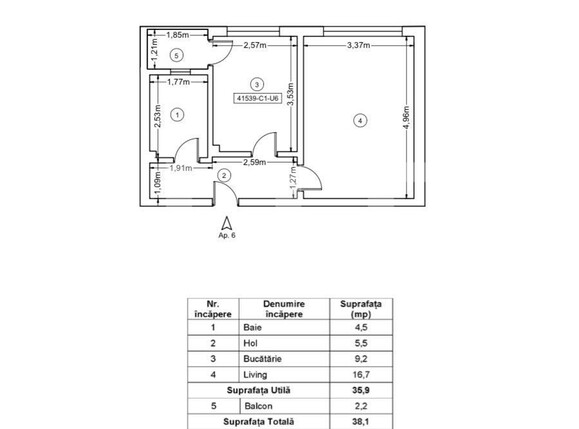Garsonieră de vânzare Ipotesti - 111337AV | BLITZ Suceava | Poza1