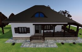 Casa in stil traditional, 4 camere, 160mp, Moara