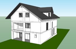 Casă individuală 'inteligentă', 9 camere, suprafața totală de 350 mp și teren de 1100 mp, în zona Ipotești