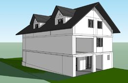 Casă individuală 'inteligentă', 9 camere, suprafața totală de 350 mp și teren de 1100 mp, în zona Ipotești