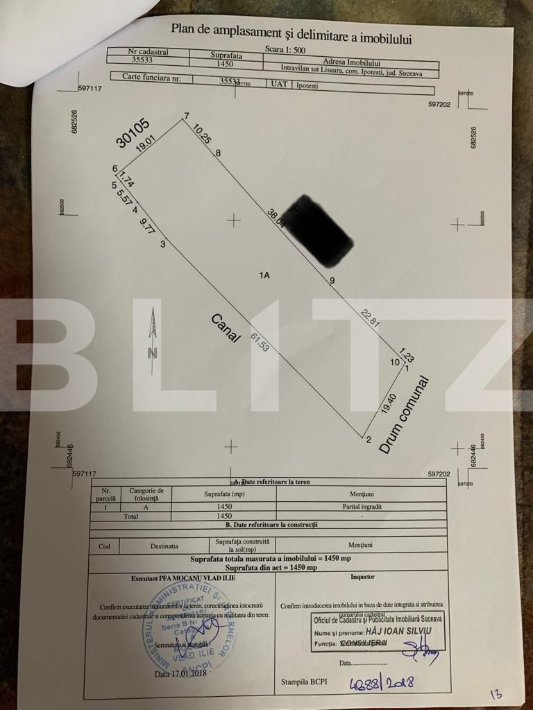 Teren de vânzare Lisaura - 120635TV | BLITZ Suceava | Poza1