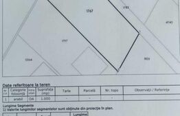 Teren intravilan 1000 mp in Moara la drumul public