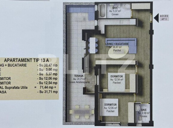 Apartament de vânzare 3 camere Falticeni - 133016AV | BLITZ Suceava | Poza2