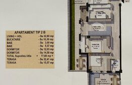 Apartament 3 camere - curte proprie, parter, 77,88 mp, în Fălticeni