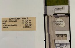 Apartament 2 camere, parter, 42,06 mp, în Fălticeni