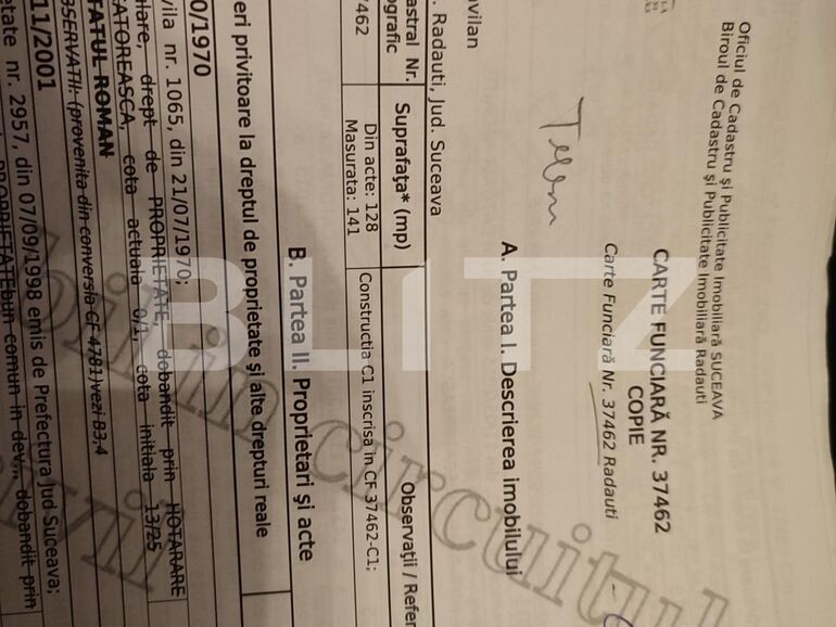 Casa de vânzare 3 camere Radauti - 134535CV | BLITZ Suceava | Poza1