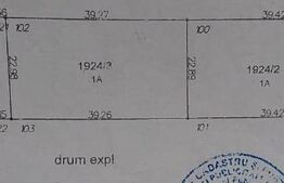 Teren 3600 mp, parcelat, 158 deschidere totala, Salcea
