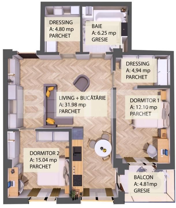 Apartament de vânzare 3 camere Radauti - 139683AV | BLITZ Suceava | Poza4