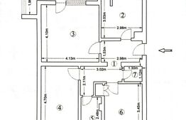 Apartament 3 camere, 61mp utili, decomandat, zona Centrală