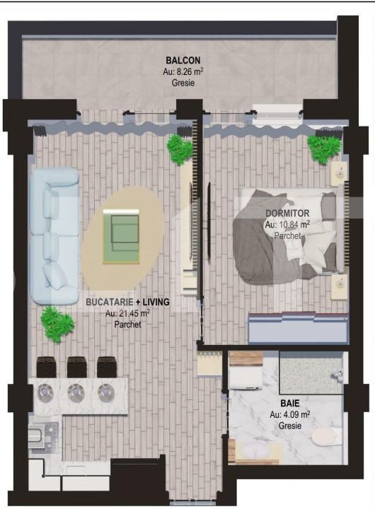 Apartament de vânzare 2 camere Burdujeni - 143876AV | BLITZ Suceava | Poza2