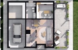 Casă nouă, 164mp utili, 4 dormitoare, 5ari, Mitocu Dragomirnei