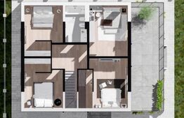 Casă nouă, 164mp utili, 4 dormitoare, 5ari, Mitocu Dragomirnei