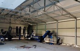 Hala cu linie de fabricare peleți de 264 mp utili pe 1971 mp teren in Vatra Moldovitei