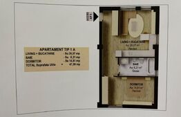 Apartament 2 camere, 47mp, în Fălticeni