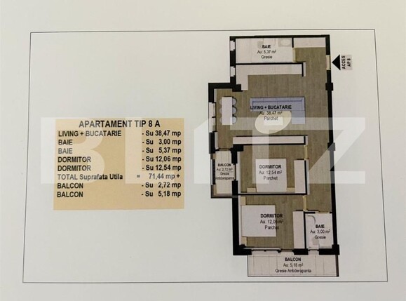 Apartament de vânzare 3 camere Falticeni - 151882AV | BLITZ Suceava | Poza2