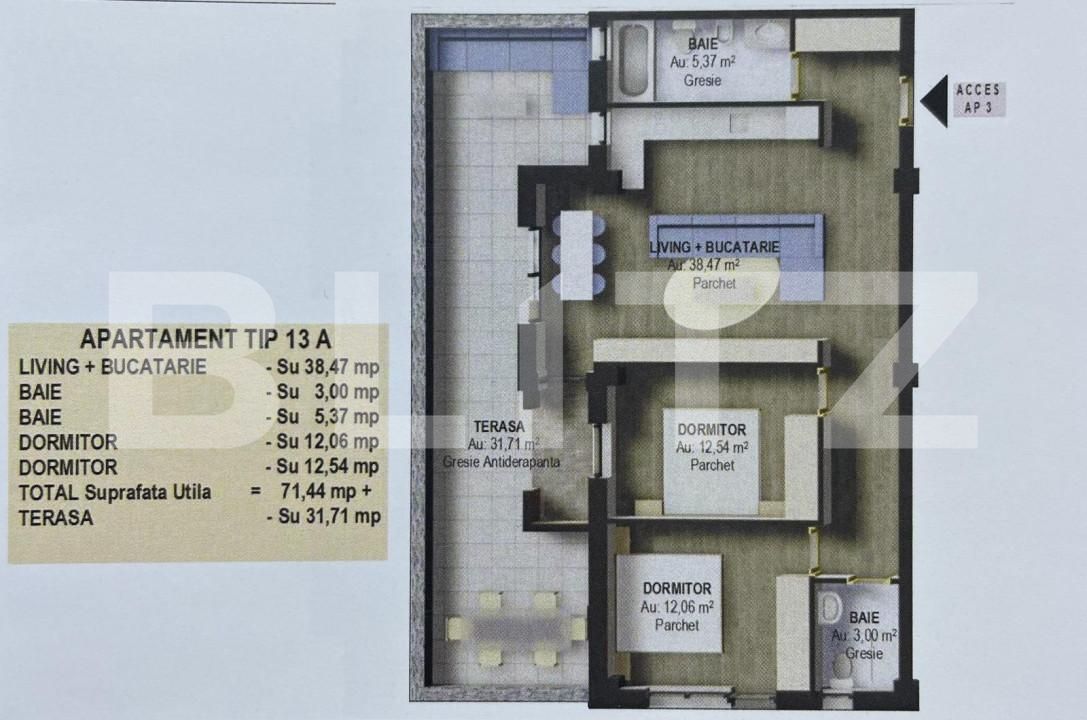 Apartament de vânzare 3 camere Falticeni - 151883AV | BLITZ Suceava | Poza2