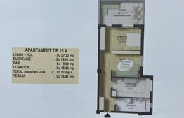 Apartament 2 camere, 65,57 mp, în Fălticeni