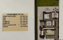 Apartament 3 camere, parter, 71.44 mp, curte proprie, în Fălticeni