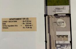 Apartament 2 camere, parter, 42,06 mp, în Fălticeni