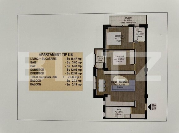 Apartament de vânzare 3 camere Falticeni - 151888AV | BLITZ Suceava | Poza2