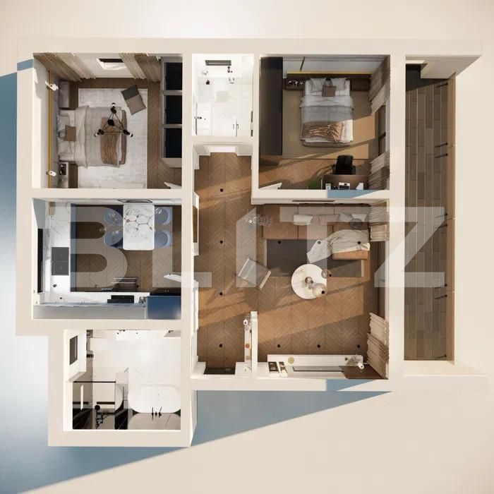Apartament de vânzare 3 camere Ipotesti - 154661AV | BLITZ Suceava | Poza7