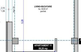 Apartament 3 camere, semidecomandat, 72 mp utili, oras Vatra Dornei