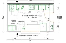 Afacere la cheie-2 containere modulare , 33 mp, Radauti