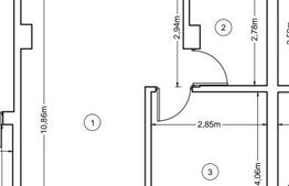 Apartament cu 2 camere semifinisat, 56 mp, zona centrala