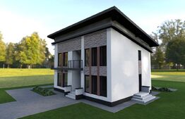 Casa moderna, individuala, teren 600mp