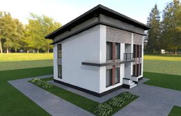 Casa moderna, individuala, teren 600mp